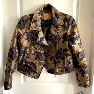 BLANKNYC brocade motorcycle jacket Small Nordstrom